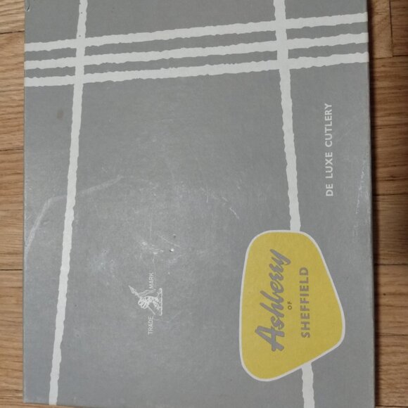 Vintage Ashberry of Sheffield Grasmere Fish Eaters Knives & Forks Set of 10 Piec - Picture 4 of 10